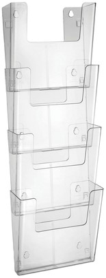 Folderhouder Europel A4 wand staand koppelb acryl 4 Stuk-2