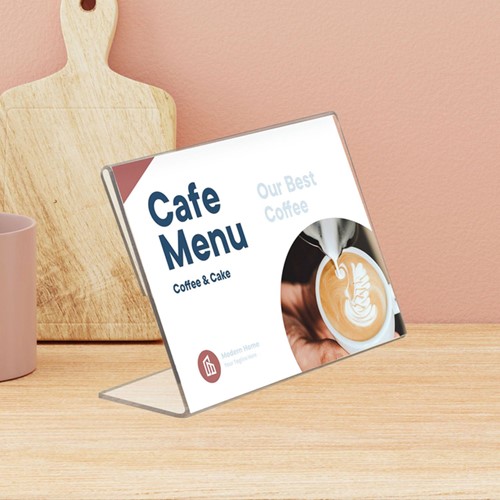 Kaarthouder Europel 90x60mm L-standaard acryl 1 Stuk-3