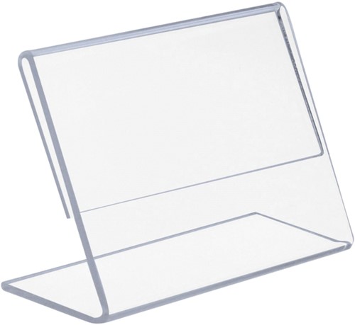 Kaarthouder Europel A7 L-standaard liggend acryl 1 Stuk-2