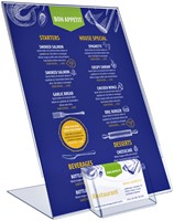 Kaarthouder Europel A4 L-standaard staand acryl 1 Stuk-3