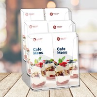 Folderhouder Europel 6 vaks 1/3 A4 transparant 1 Stuk-3