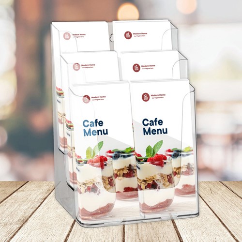 Folderhouder Europel 6 vaks 1/3 A4 transparant 1 Stuk-3