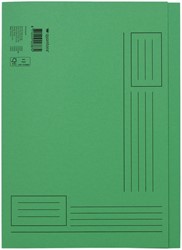 Vouwmap Quantore A4 ongelijke zijde 250gr groen 1 Stuk