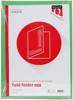Vouwmap Quantore A4 ongelijke zijde 250gr groen 1 Stuk-1
