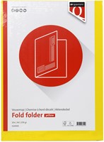 Vouwmap Quantore A4 ongelijke zijde 250gr geel 1 Stuk-2