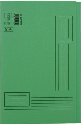 Vouwmap Quantore fo ongelijke zijde 250gr groen 1 Stuk