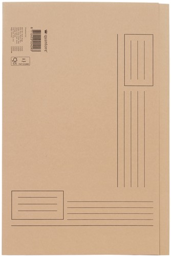 Vouwmap Quantore fo ongelijke Zijde 250gr beige 1 Stuk