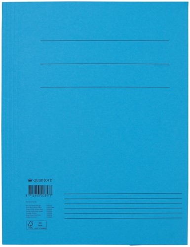 Dossiermap Quantore A4 300gr blauw 1 Stuk