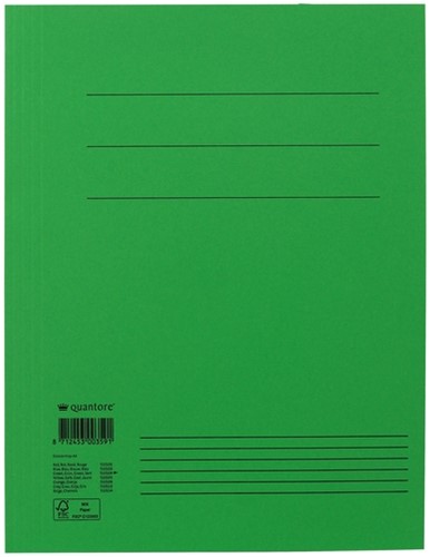 Dossiermap Quantore A4 250gr groen 1 Stuk