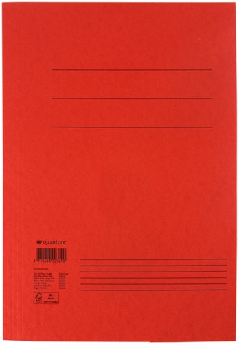 Dossiermap Quantore folio 250gr rood