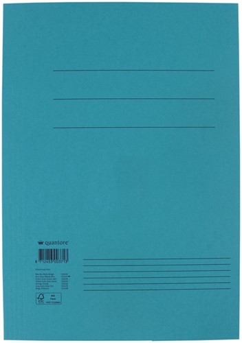 Dossiermap Quantore Folio 300gr blauw 1 Stuk