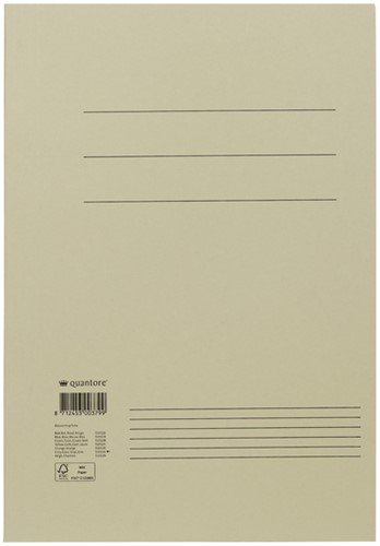 Dossiermap Quantore Fo 250gr grijs 1 Stuk