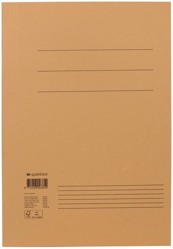 Dossiermap Quantore Fo 250gr chamois 1 Stuk