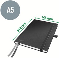 Notitieboek Leitz Complete A5 160blz 100gr lijn zw 1 Stuk-2