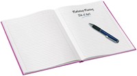 Notitieboek Leitz WOW A4 160 pagina's 90gr lijn roze-2