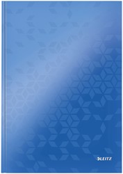NOTITIEBOEK LEITZ WOW A4 LIJN 80V BLAUW 1 Stuk