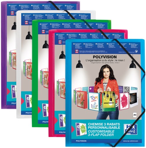 Elastomap Oxford Polyvision A4 incl insteektas ass 1 Stuk