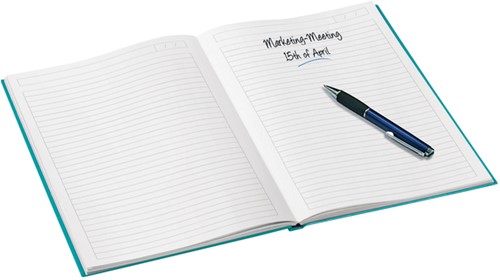 Notitieboek Leitz WOW A4 160 pagina's 90gr lijn ijsblauw-2