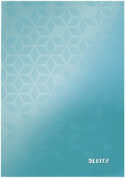Notitieboek Leitz WOW A5 160blz 90gr lijn ijsblauw 1 Stuk