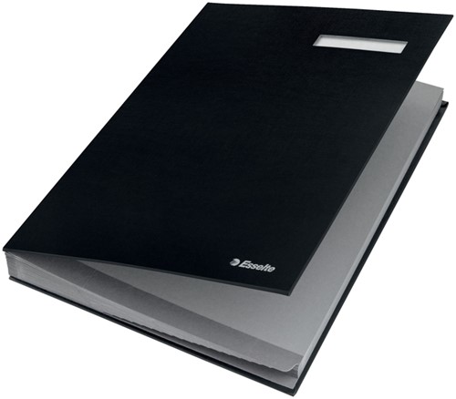 Vloeiboek Esselte 6210 karton 20 tabbladen zwart-3