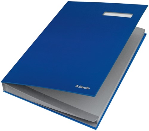 Vloeiboek Esselte karton 20tabs blauw 1 Stuk-4