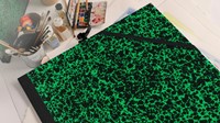 Tekenmap Canson Studio Annonay elastieksluiting 320x450mm groen-3