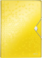 Projectmap Leitz WOW voor A4 6 vaks PP geel 1 Stuk