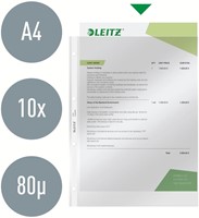 Showtas Leitz standaard 4-gaats PVC A4 glashelder 100 Stuk-3