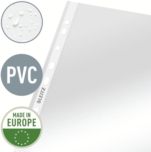 Showtas Leitz standaard 4-gaats PVC A4 glashelder 100 Stuk-7