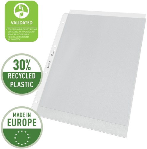 Showtas Leitz Premium 4-gaats PP A4 transparant 100 Stuk-3