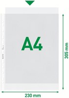 Showtas Leitz Premium 0.10mm PP A4 transparant 100 Stuk-10