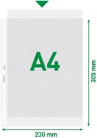 Showtas Leitz Premium 11-gaats PP A4 transparant 100 Stuk-5