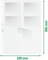 Showtas Leitz Premium visitekrt PP A4 glashelder 10 Stuk-2