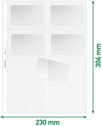 Showtas Leitz Premium visitekrt PP A4 glashelder 10 Stuk-5