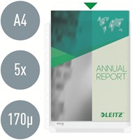 Harmonica showtas Leitz perforatie  A4 glashelder 5 Stuk-3