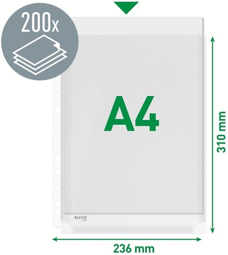 Showtas Leitz Premium PVC expansievouw glashelder 10 Stuk-3