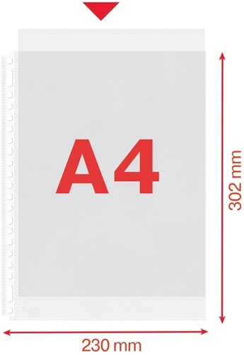 Showtas Esselte 0.08mm 21-gaats A4 mat 100 Stuk-2