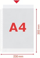 Showtas Esselte 0.08mm 21-gaats A4 mat 100 Stuk-5