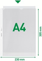 Showtas Leitz Premium copy safe 0.13mm 4-gaats PP A4 transparant 100 stuks-5
