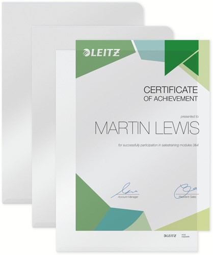 L-map Leitz Premium copy safe PVC A4 transparant 100 Stuk-3