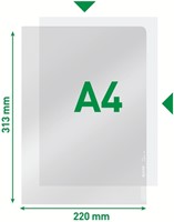 L-map Leitz Premium lasnaad PVC A4 transparant 100 Stuk-7