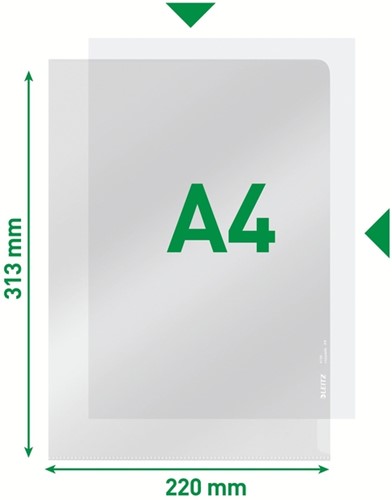 L-map Leitz Premium lasnaad PVC A4 transparant 100 Stuk-7