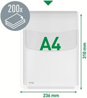 Harmonica showtas Leitz Premium met klep PVC A4 5 Stuk-8