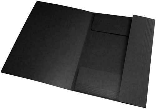 Elastomap Oxford Top File+ A3 3 kleppen 390gr zwart-2