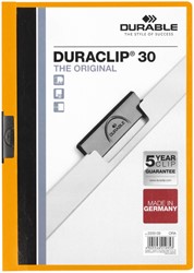 Klemmap Durable Duraclip A4 3mm 30v oranje 1 Stuk