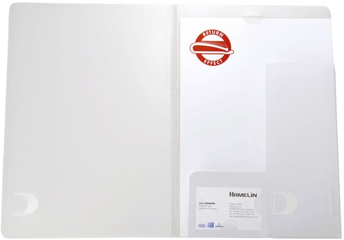 Offertemap Oxford A4 insteektas 2 klep 0.5mm PP tr 1 Stuk