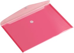 Enveloptas Europel A5 250x180mm dwars transp rood 1 Stuk