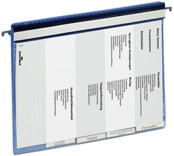 Personeelsmap Durable 5 vakken hangrail blauw 1 Stuk