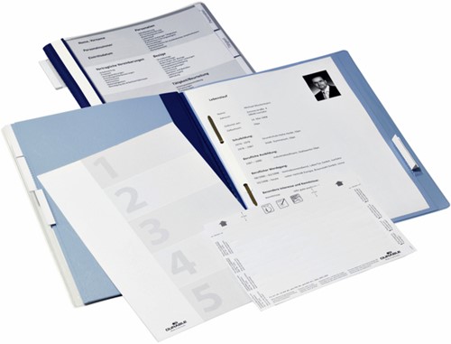 Personeelsmap Durable 5 vakken hangrail blauw 1 Stuk-2