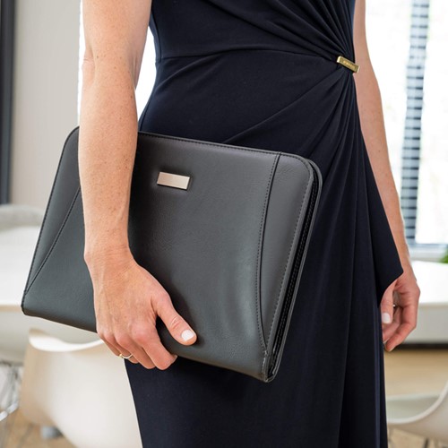 Schrijfmap Rillstab Excellent de luxe A4 lederl zw 1 Stuk-2